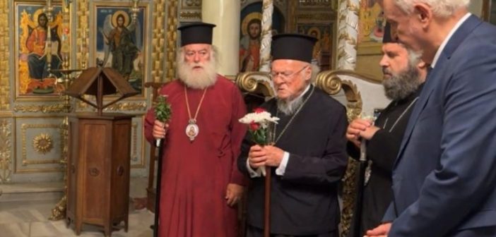 Στην Ίμβρο ο Πατριάρχης Βαρθολομαίος για τη γιορτή της Κοίμησης της Θεοτόκου